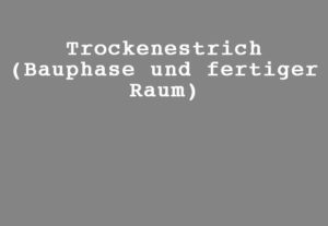 Trockenestrich